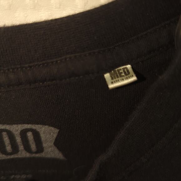 Akoo Black Graphic T-Shirt M Fox Character Logo Streetwear Hip Hop 100% Cotton - Picture 3 of 6